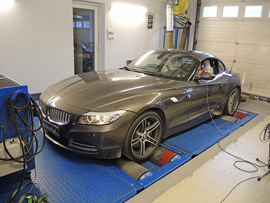 BMW E89 35i 306LE chiptuning teljesítménymérés